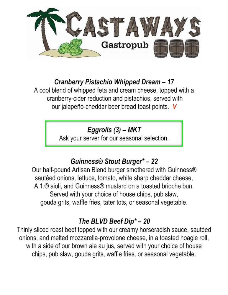 Castaways Gastropub Menu image 3